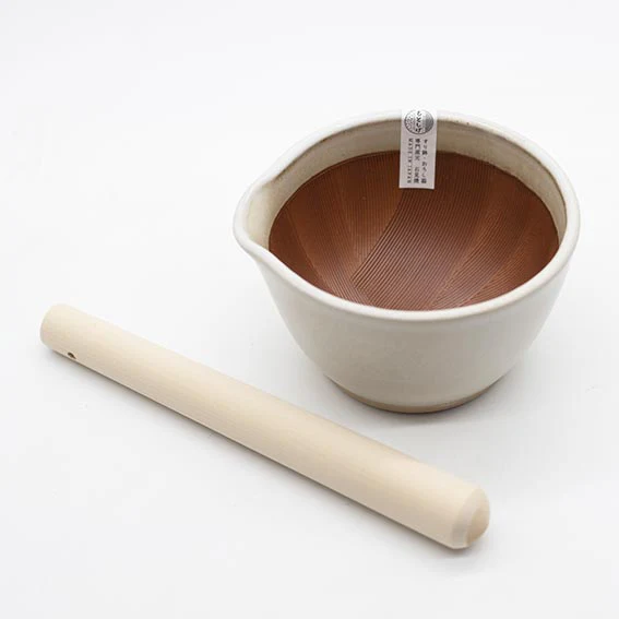 Suribachi Motoshige, Pestle & Mortar - White