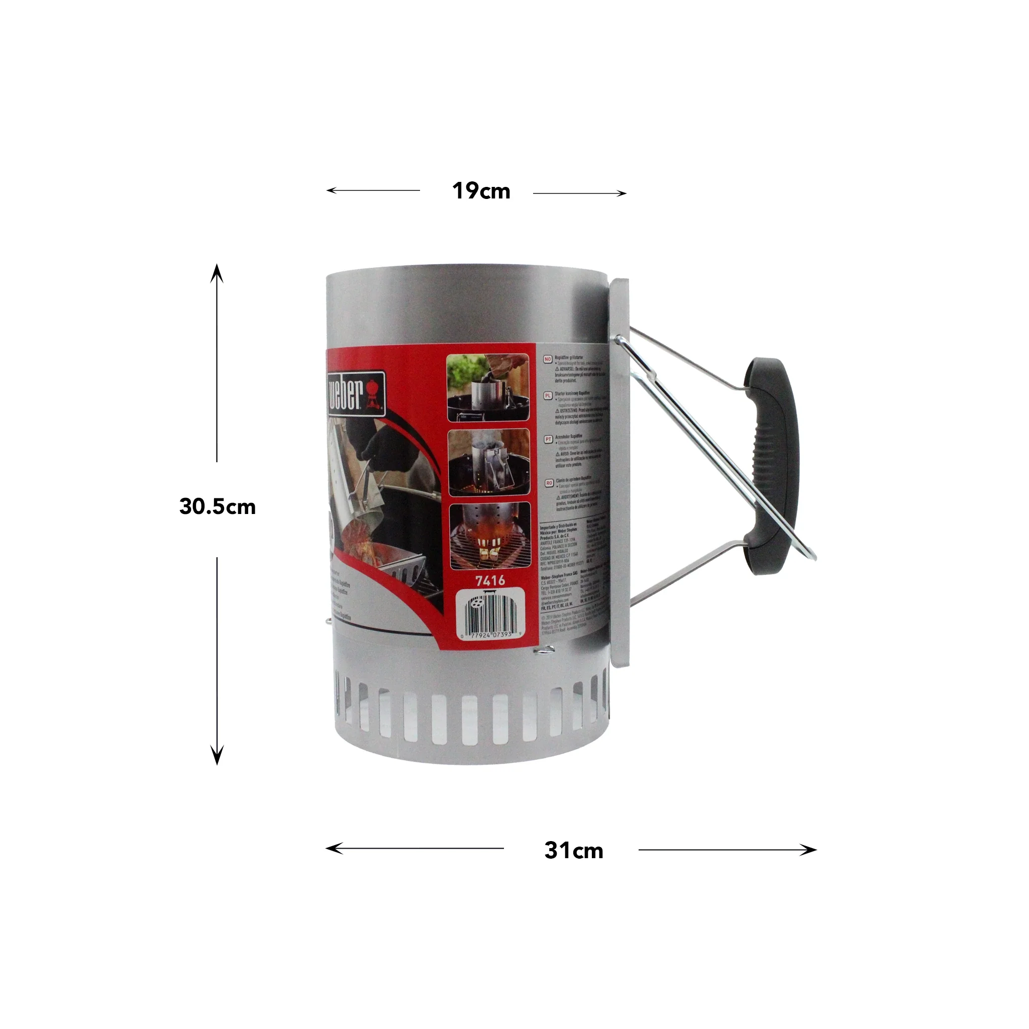 Weber Charcoal Chimney Starter – Standard - Image 3